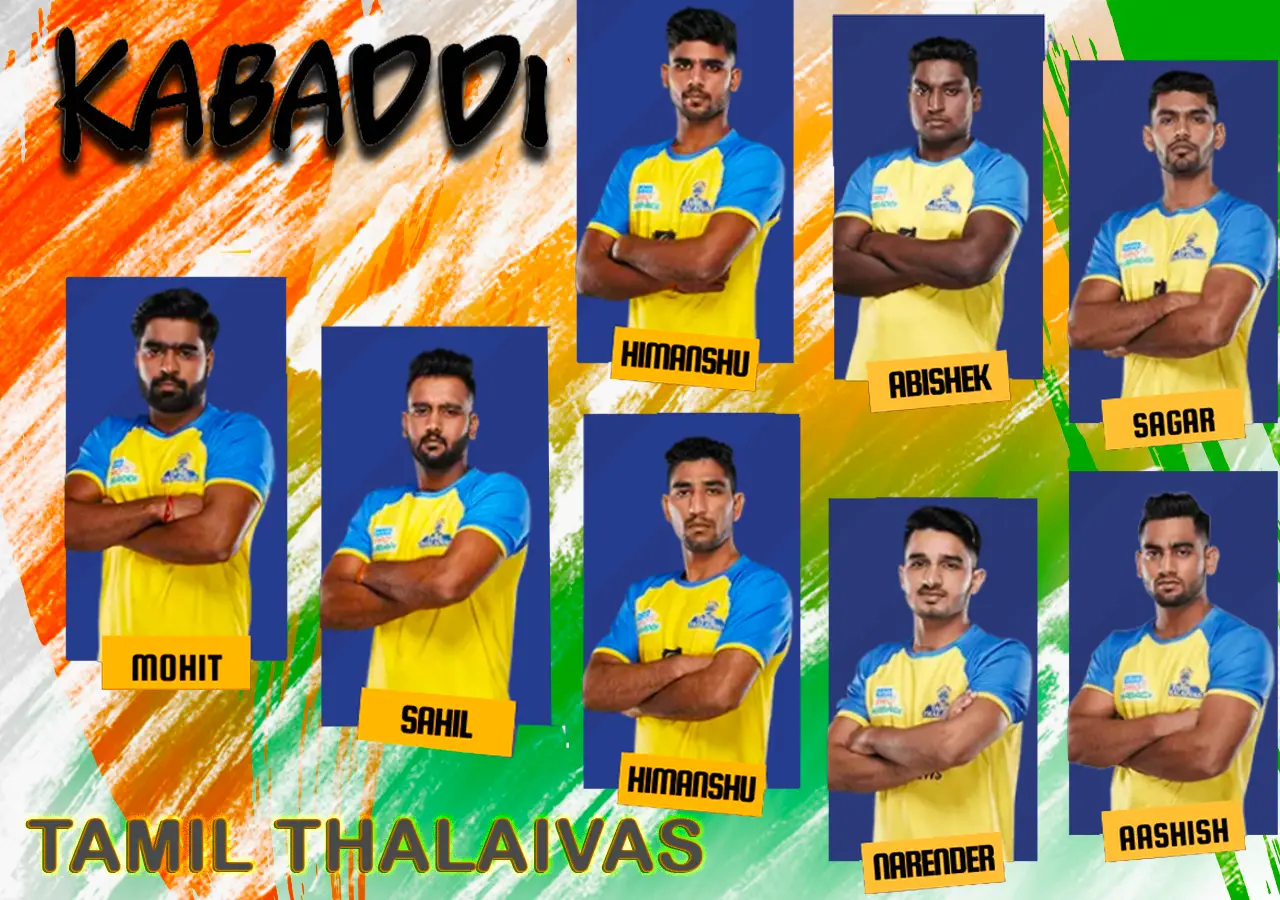 Tamil Thalaivas are known for their strong tactical play and powerful performances in the Pro Kabaddi League.