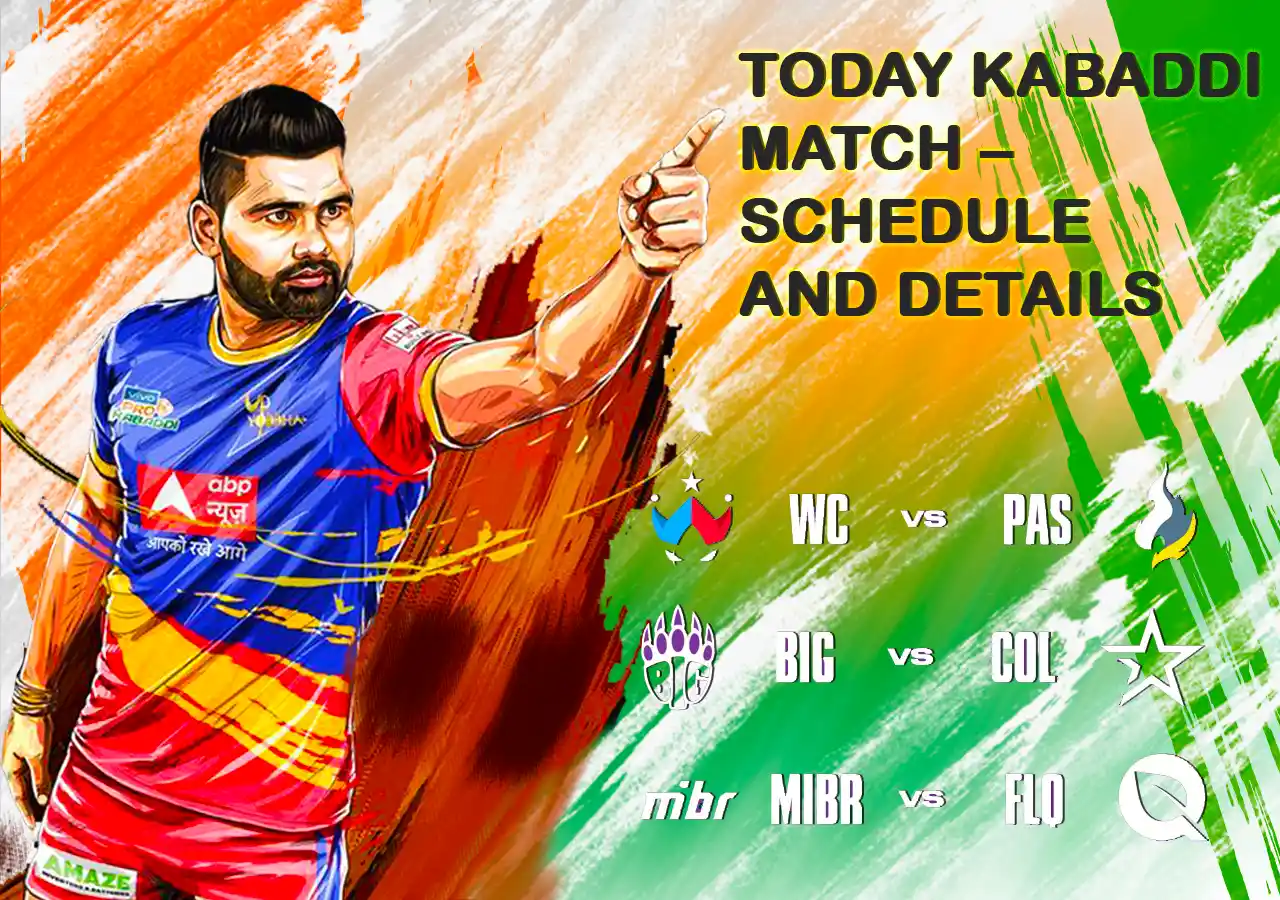 The today kabaddi match schedule provides fans with the latest fixtures and timings for every exciting match of the pro kabaddi today match season.