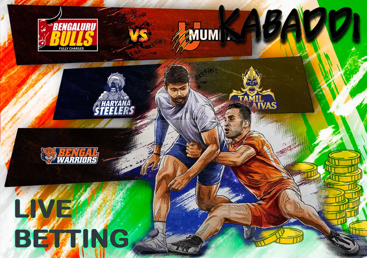 Live kabaddi betting –during the match, you can bet on the winner